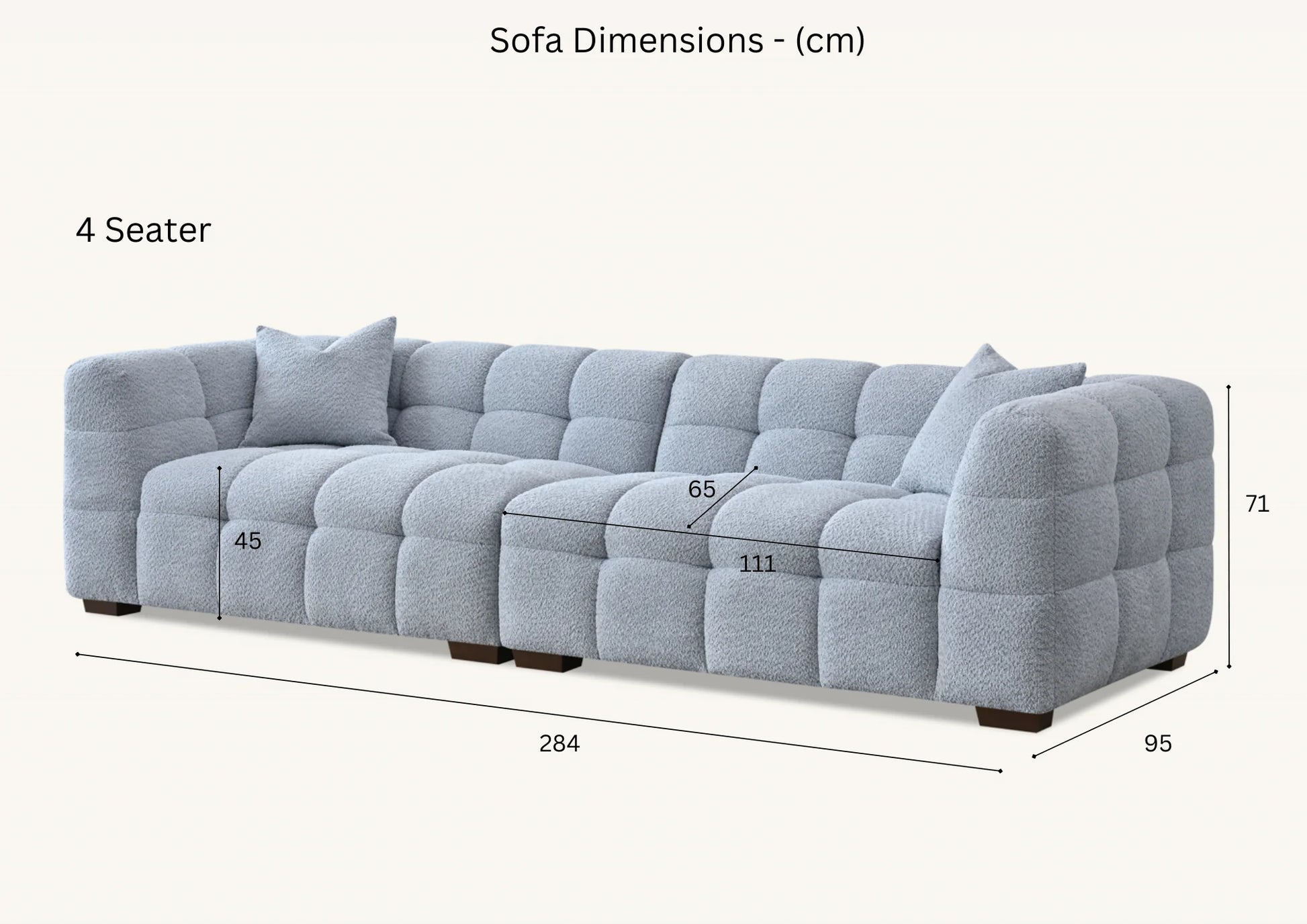Aluxo Tribeca Corner Group in Pearl Boucle Fabric