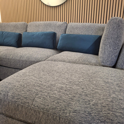 Madison U Shape Sofa Blue or Light Grey