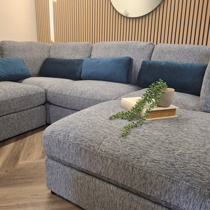 Madison U Shape Sofa Blue or Light Grey