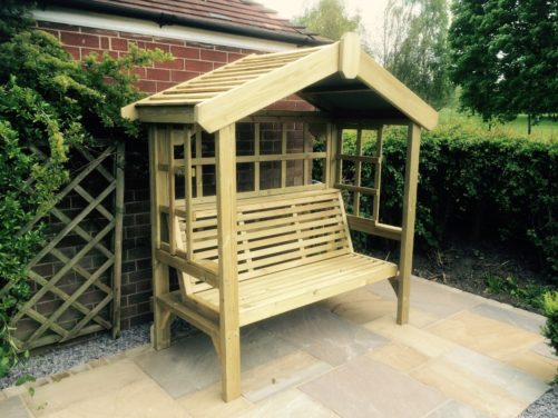 Cottage Arbour - Trellis Back and Sides