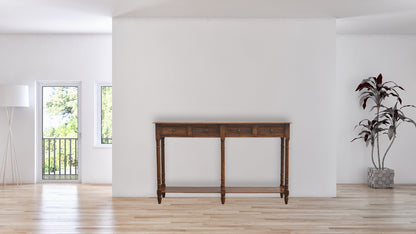 4 Drawer Hallway Console Table. 100% Solid Mango Wood