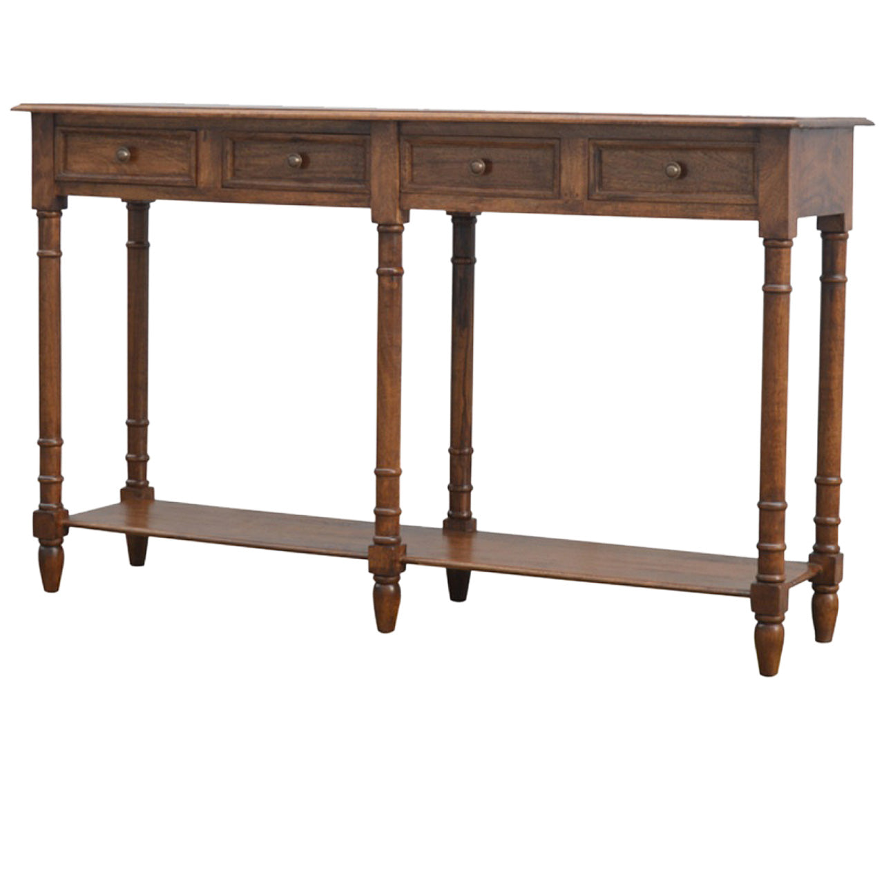 4 Drawer Hallway Console Table. 100% Solid Mango Wood