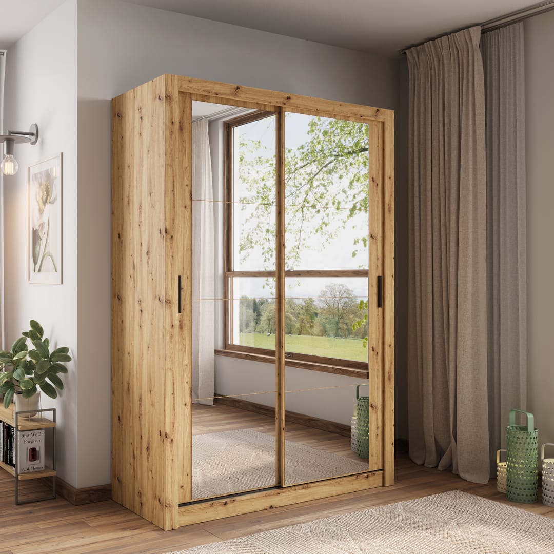 Arti 18 - 2 Sliding Door Wardrobe 150cm. 4 Colours Available.