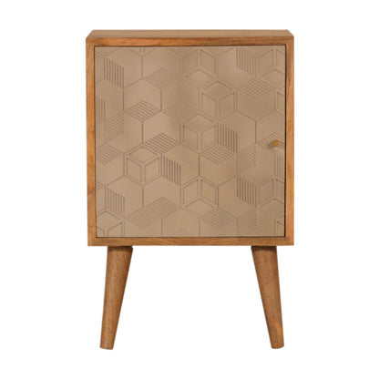 Acadia Bedside. 100% Solid Mango Wood