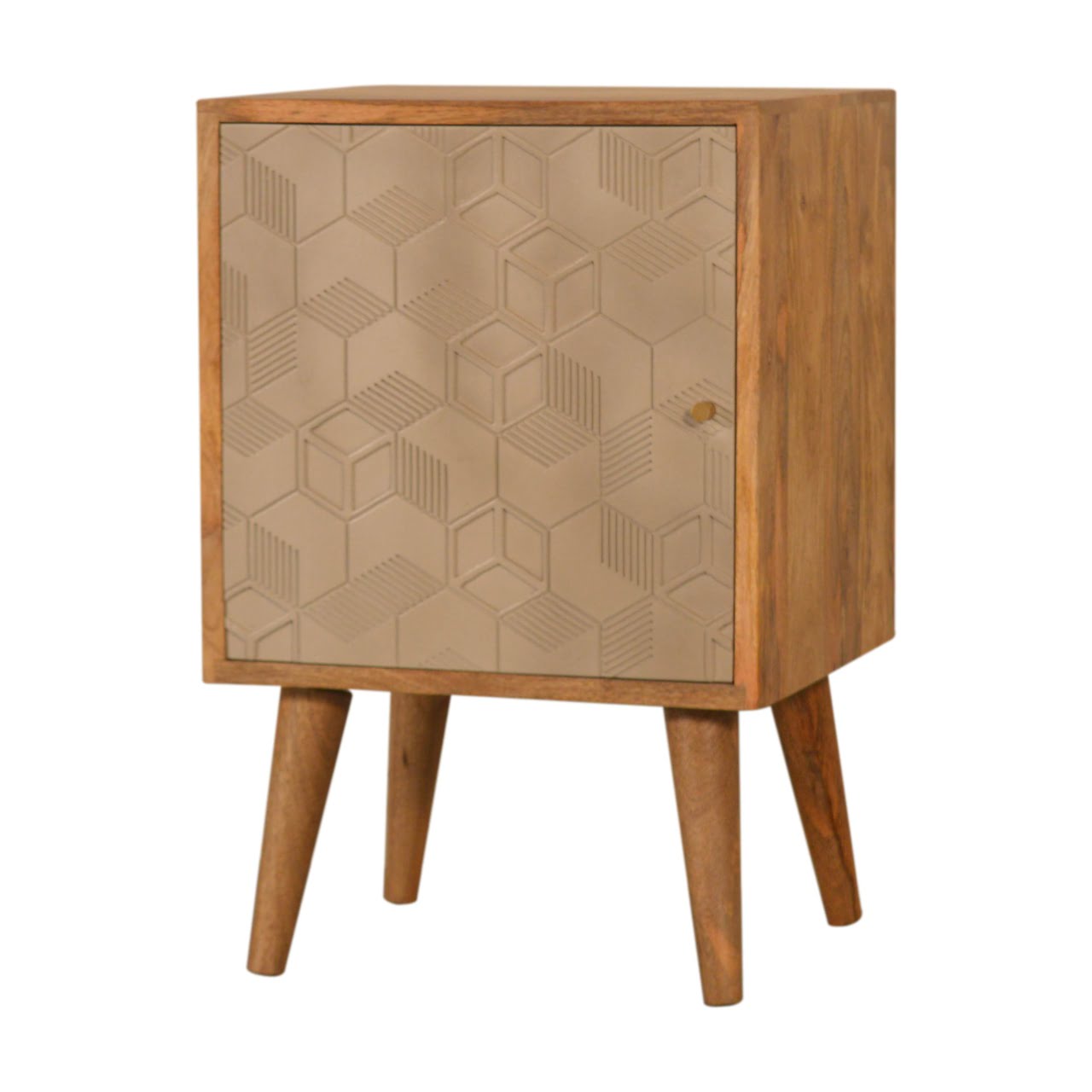 Acadia Bedside. 100% Solid Mango Wood
