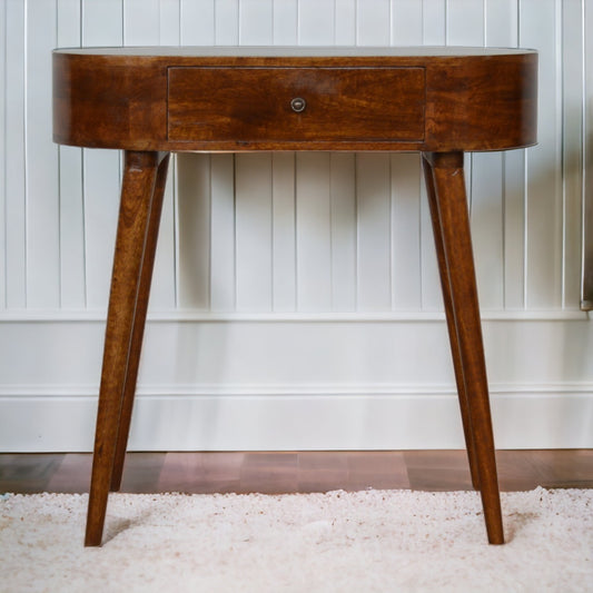 Albion Chestnut Console. 100% Solid Mango Wood