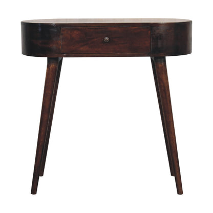 Albion Light Walnut Console Table. 100% Solid Mango Wood