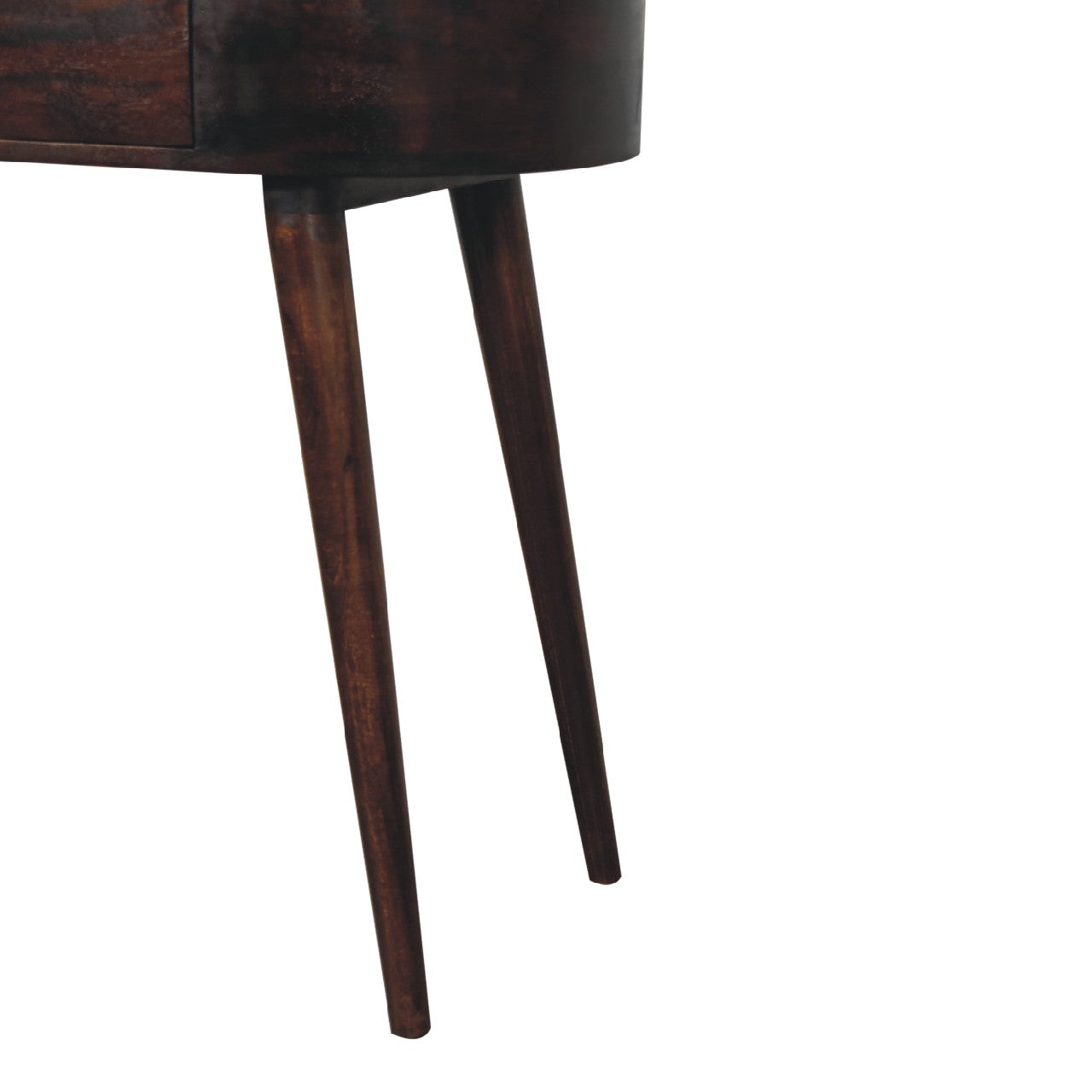 Albion Light Walnut Console Table. 100% Solid Mango Wood