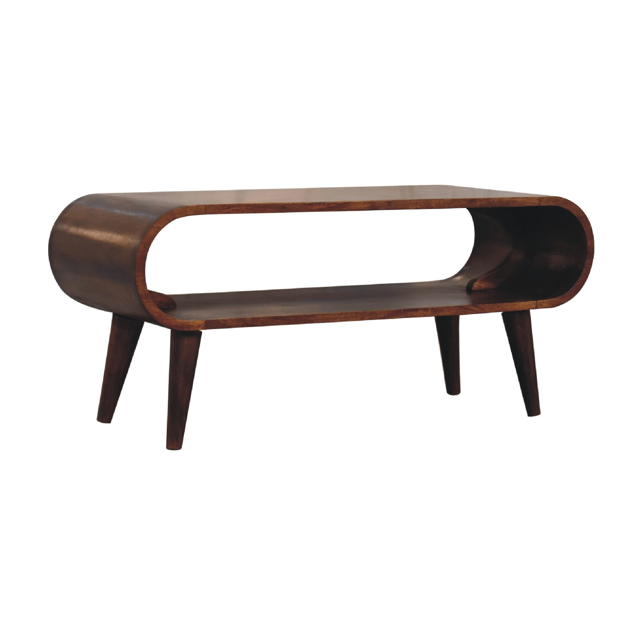 Amaya Nordic Style Coffee Table. 100% Solid Mango Wood