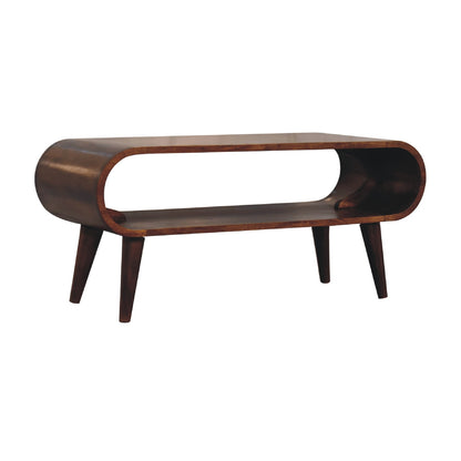 Amaya Nordic Style Coffee Table. 100% Solid Mango Wood