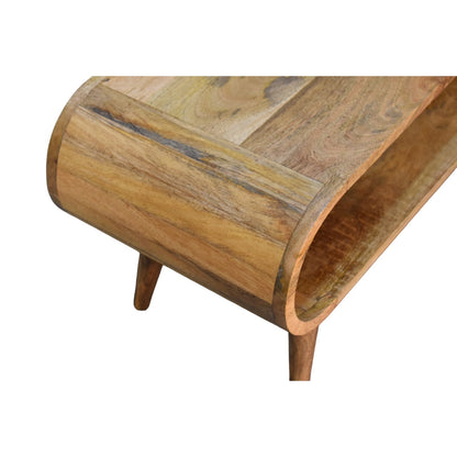 Amaya Nordic Style Oak-ish Coffee Table 100% Solid Mango Wood