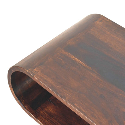 Amaya Walnut Coffee Table. 100% Solid Mango Wood