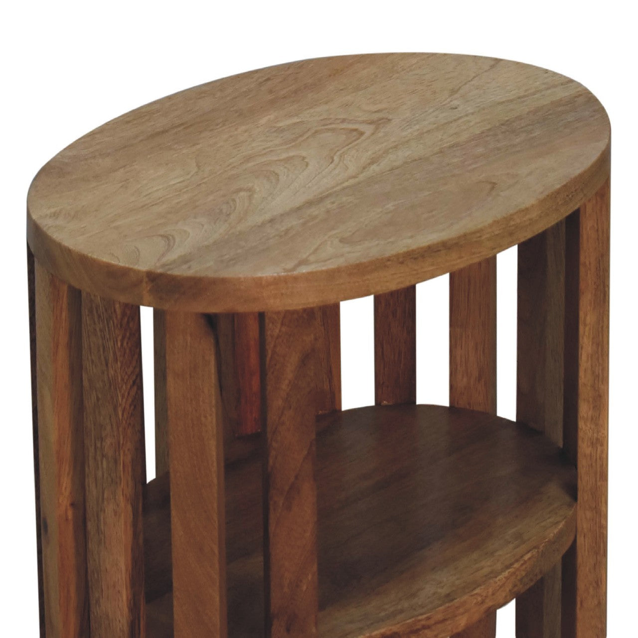 Ariella Double Shelf Bedside 100% Solid Mango Wood