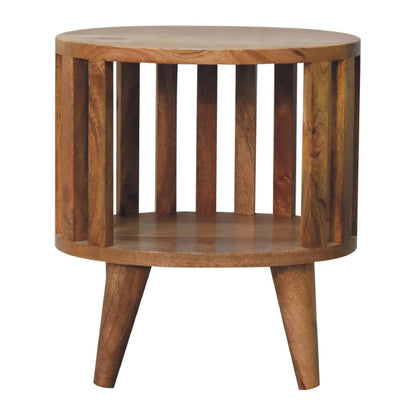 Ariella Single Shelf Bedside. 100% Solid Mango Wood