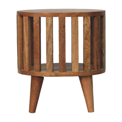 Ariella Single Shelf Bedside. 100% Solid Mango Wood