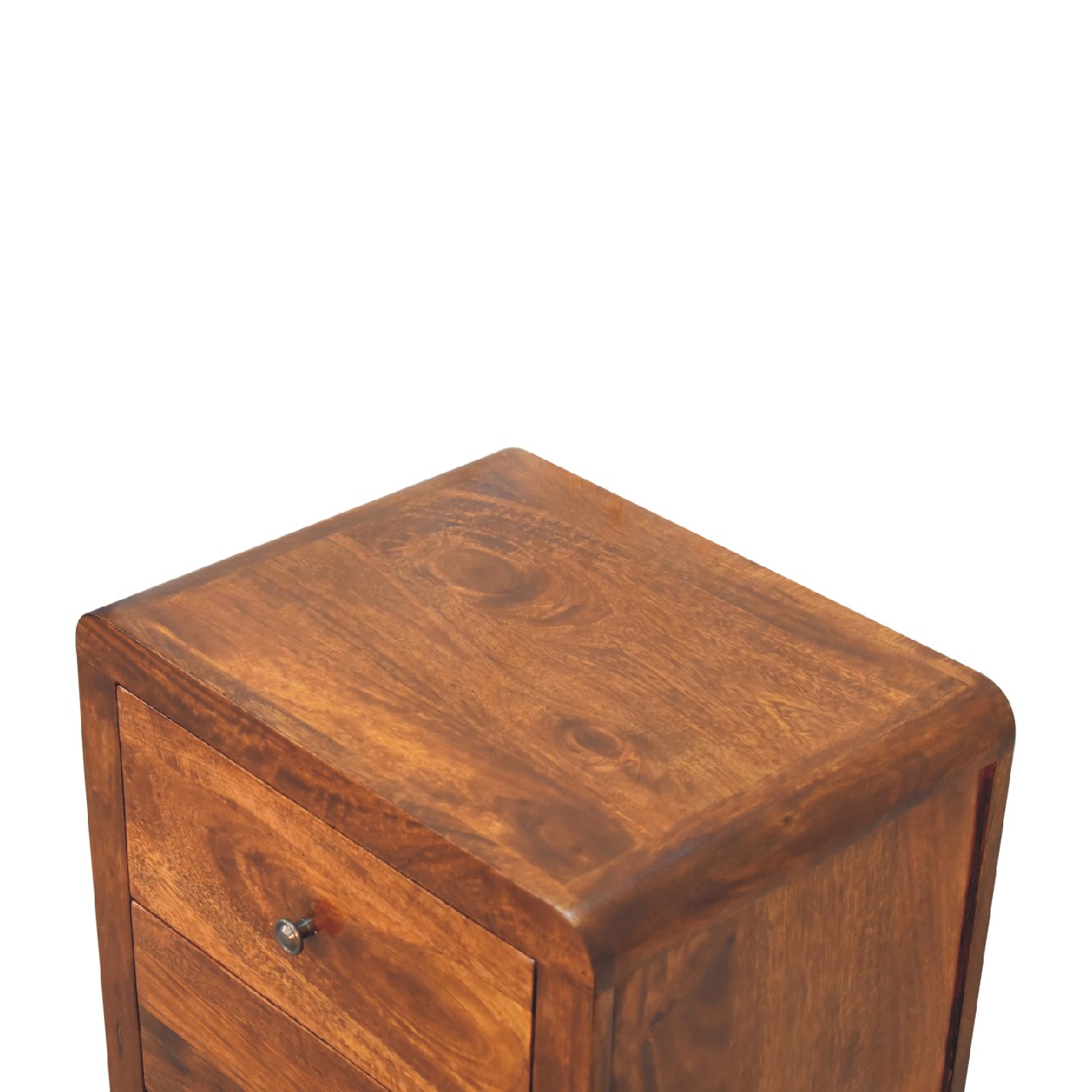 Aspen 3 Drawer Bedside. 100% Solid Mango Wood