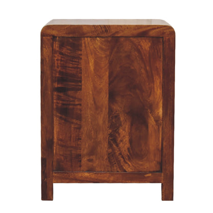 Aspen 3 Drawer Bedside. 100% Solid Mango Wood