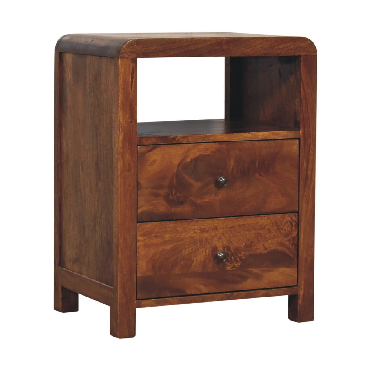 Aspen Bedside. 100% Solid Mango Wood