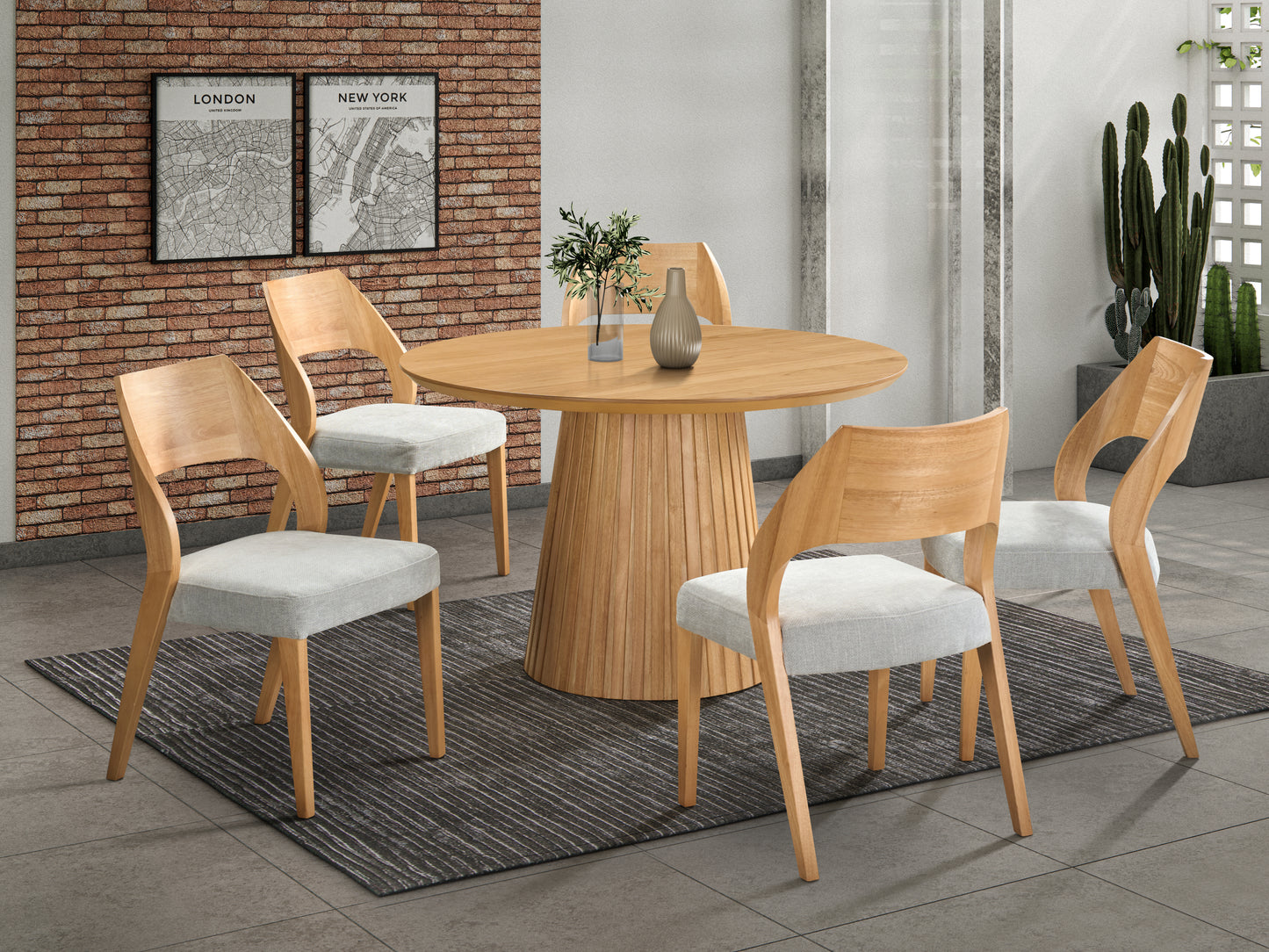Ava Round Dining Table - 120cm Diameter