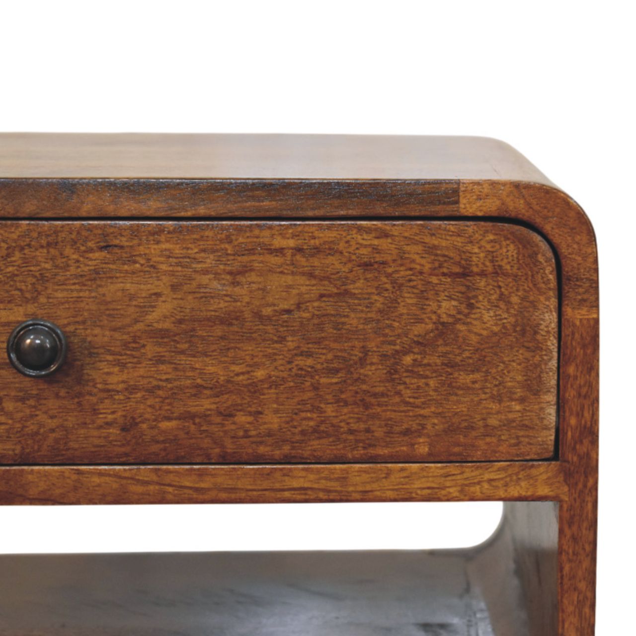 Avora Chestnut Nightstand. 100% Solid Mango Wood