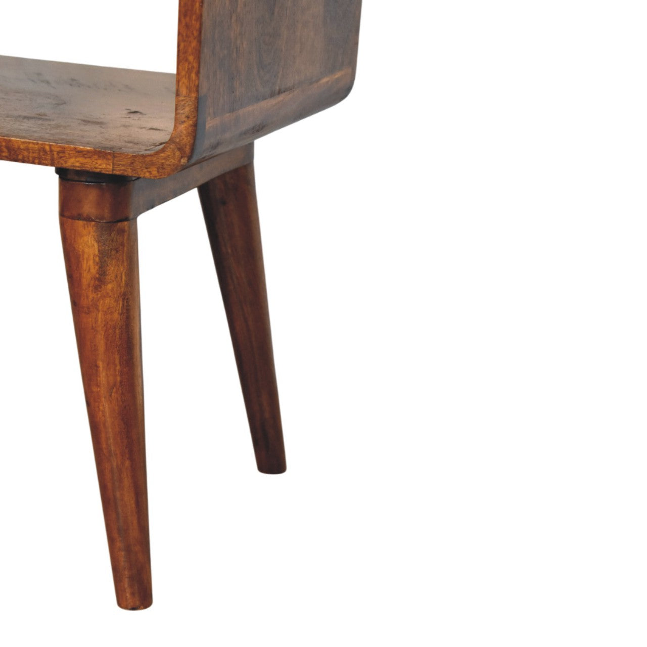 Avora Chestnut Nightstand. 100% Solid Mango Wood