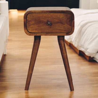 Avora Mini Chestnut Nightstand. 100% Solid Mango Wood