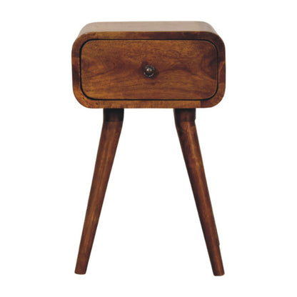 Avora Mini Chestnut Nightstand. 100% Solid Mango Wood