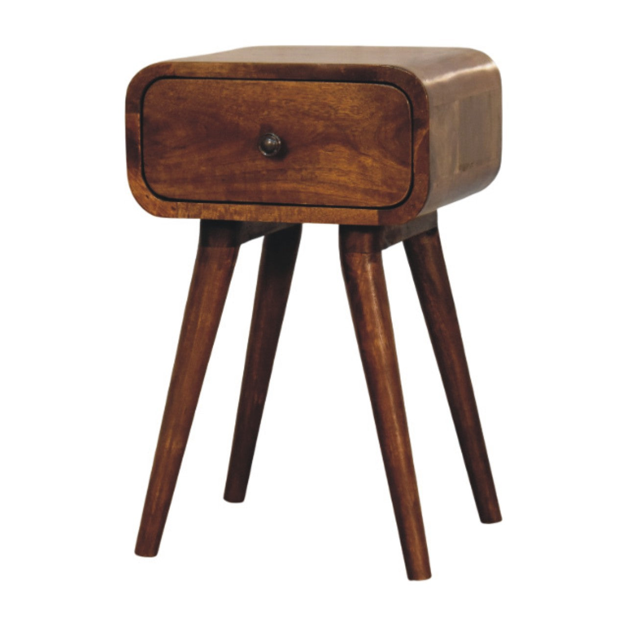 Avora Mini Chestnut Nightstand. 100% Solid Mango Wood