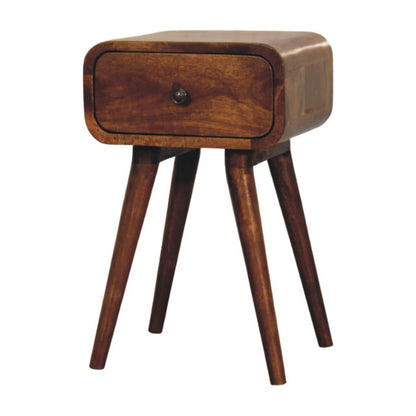 Avora Mini Chestnut Nightstand. 100% Solid Mango Wood