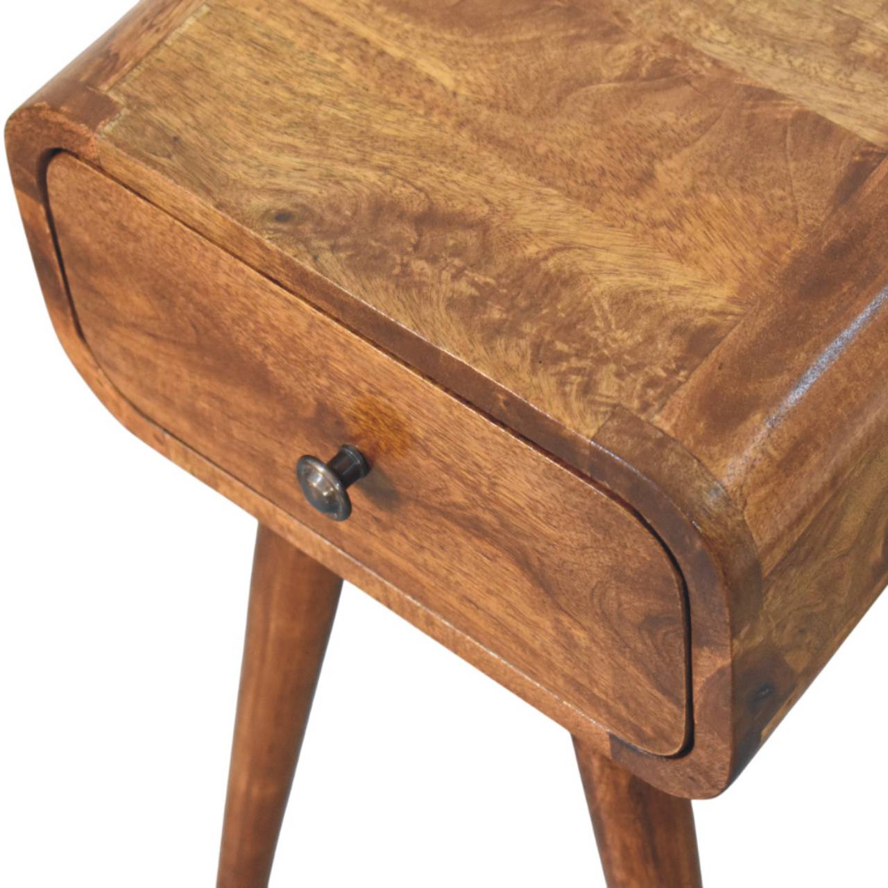 Avora Mini Chestnut Nightstand. 100% Solid Mango Wood