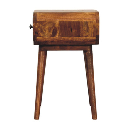 Avora Mini Chestnut Nightstand. 100% Solid Mango Wood