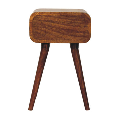 Avora Mini Chestnut Nightstand. 100% Solid Mango Wood