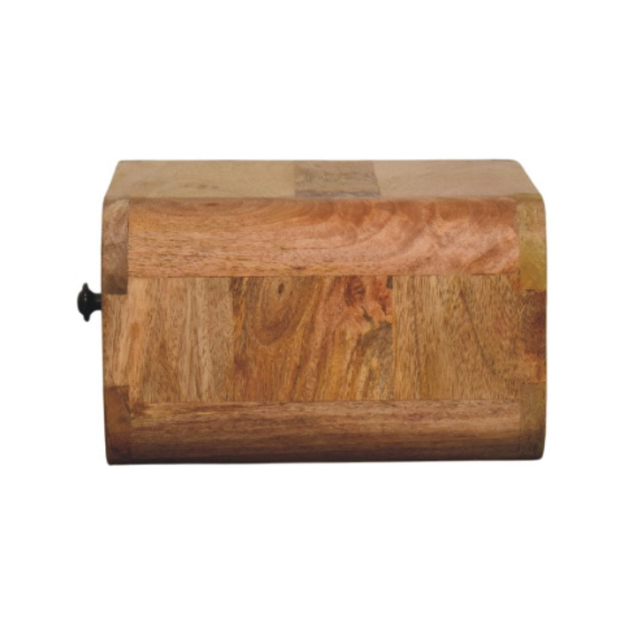 Avora Mini Wall-Mounted Oak-ish Nightstand. 100% Solid Mango Wood