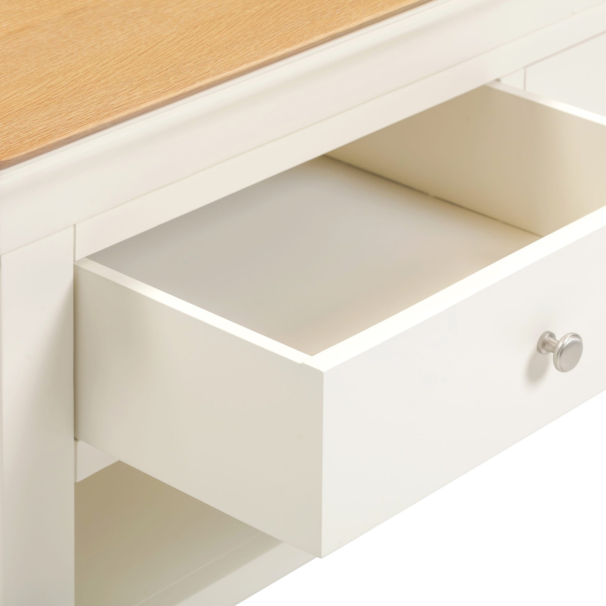 Bordeaux 2 Drawer Coffee Table Ivory/Oak or Grey/Oak