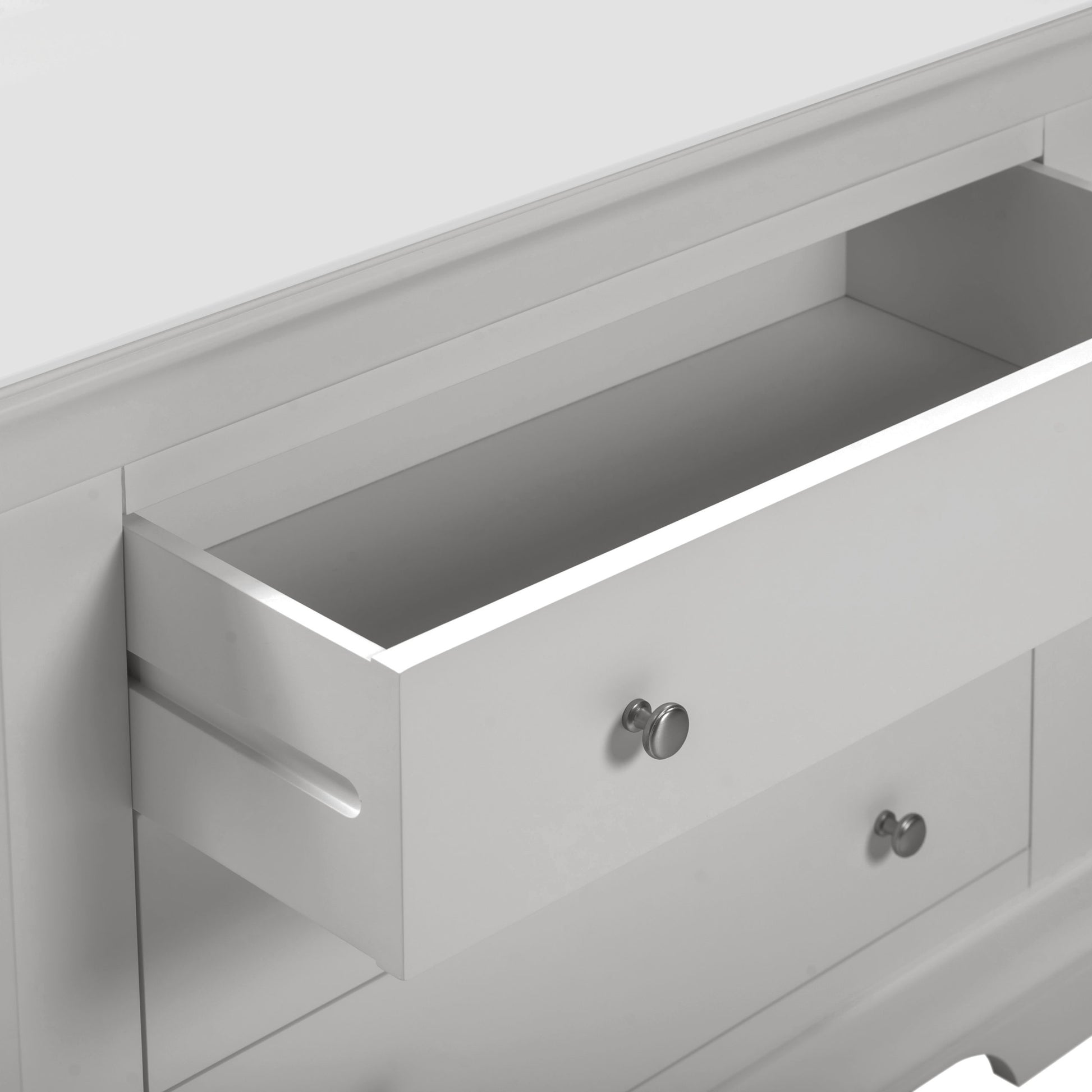 Bordeaux 3 Drawer Chest Pebble Grey or Ivory