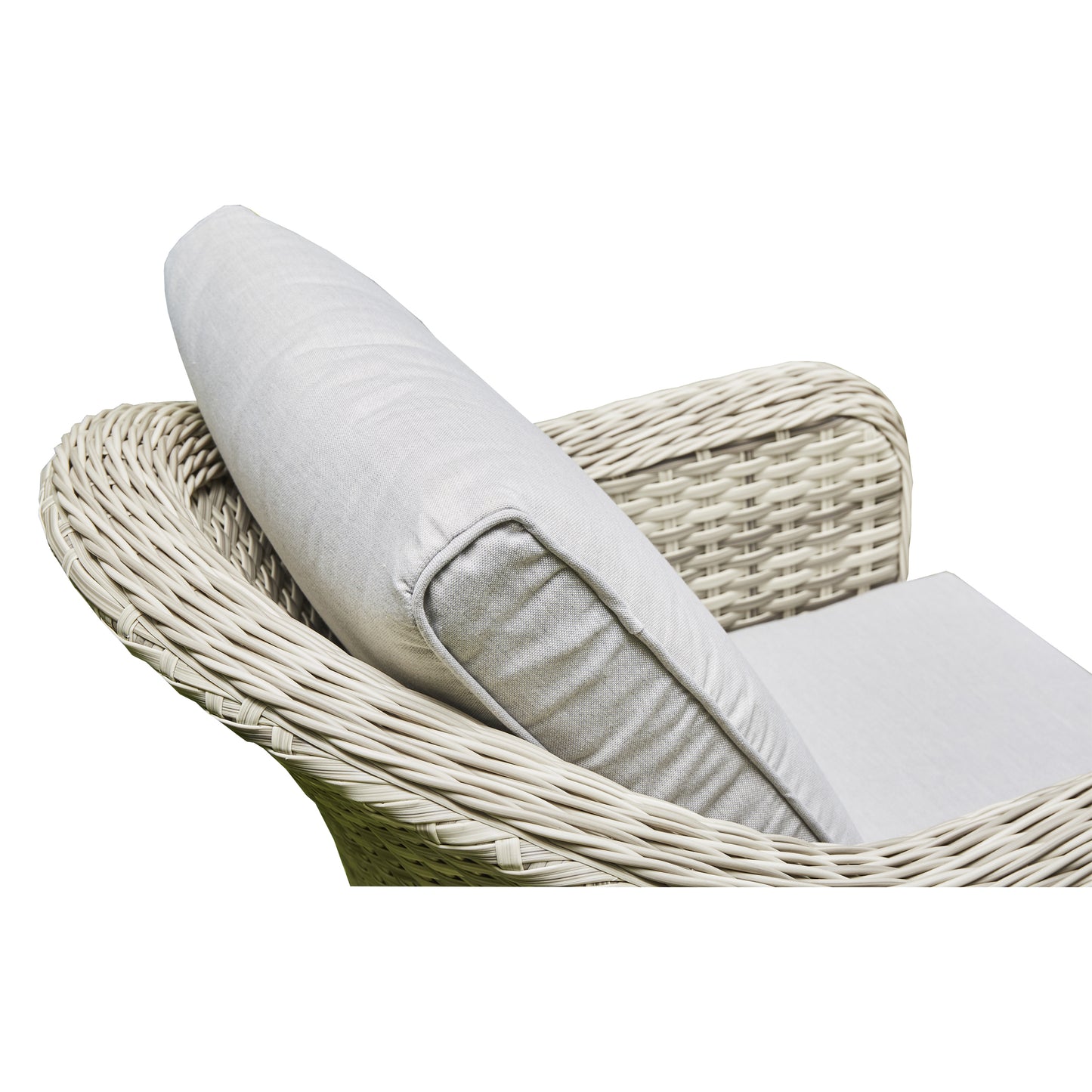 Grey Rattan Outdoor Set - 3 Seater Settee, 2 Chairs, Coffee Table