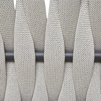 Grey Aluminium and Rope 4 Piece Outdoor Set - 3 Seat Sofa, 2 Chairs, Coffee Table