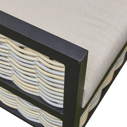 Beige Corner Outdoor Corner Sofa with 2 Benches