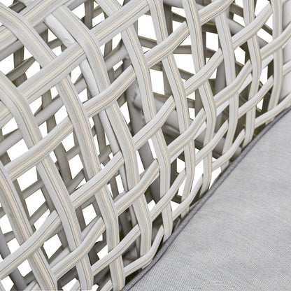 Rattan Outdoor Sofa Set - 3 seater, 2 chairs and coffee table. Grey or Black