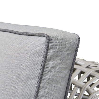 Rattan Outdoor Sofa Set - 3 seater, 2 chairs and coffee table. Grey or Black