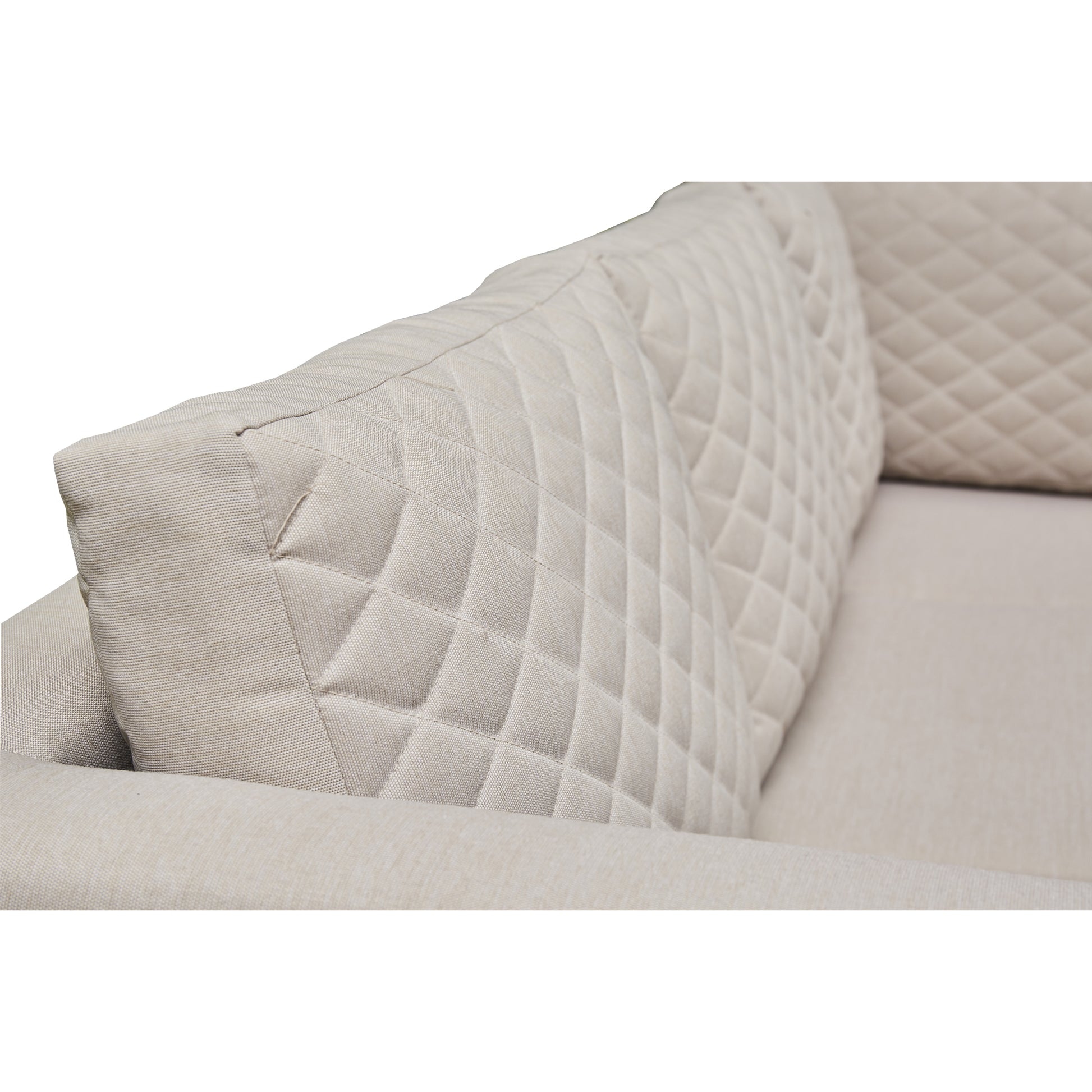 Corner Sofa Set, 2 Benches and Firepit. Grey or Beige