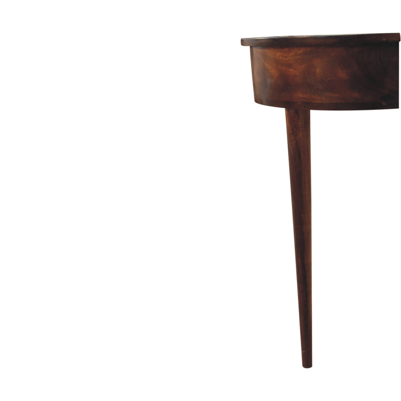 Backless Mounted Chestnut Console. 100% Solid Mango Wood