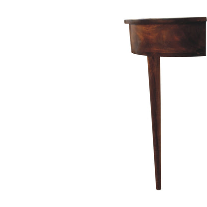 Backless Mounted Chestnut Console. 100% Solid Mango Wood