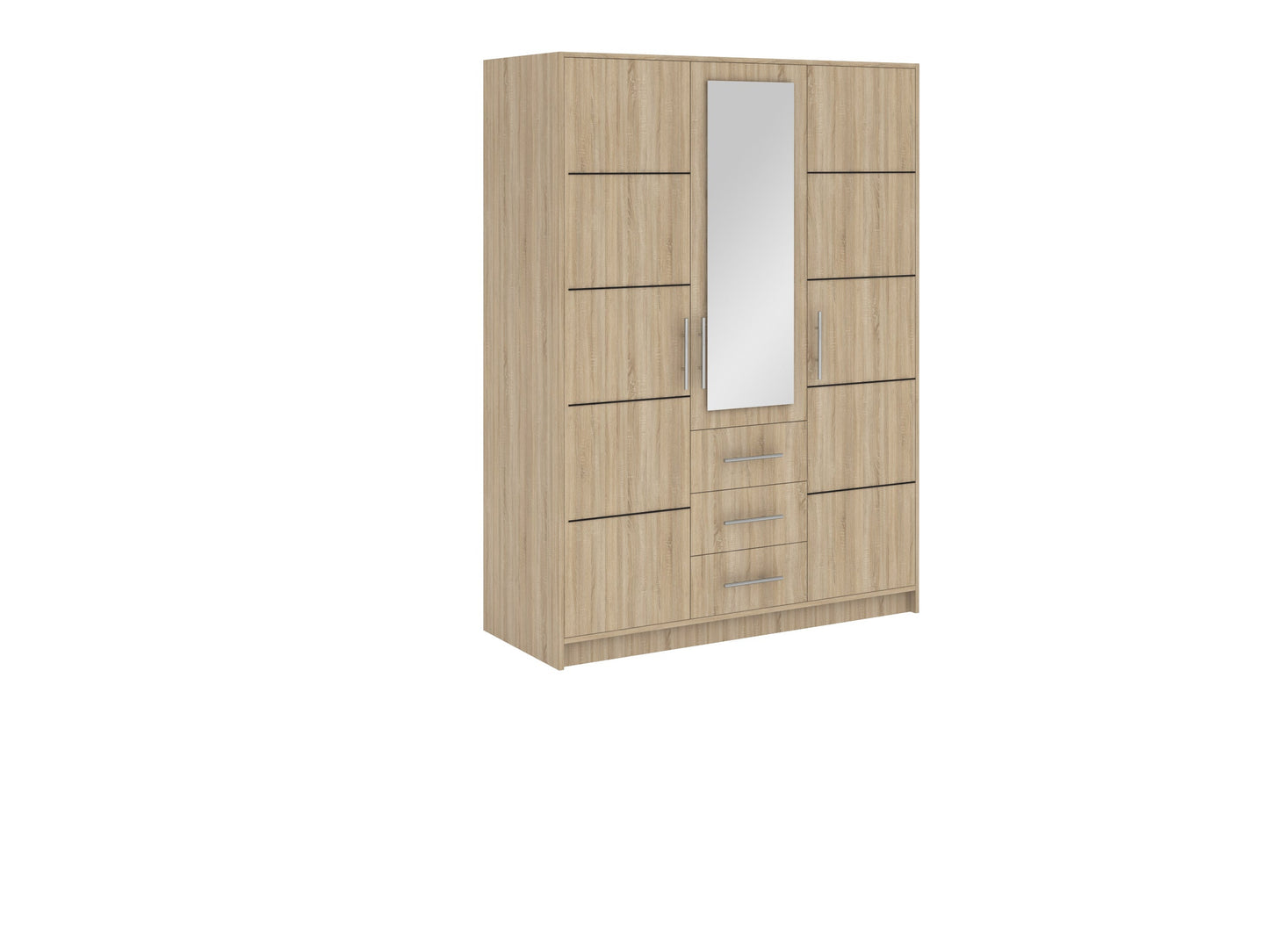 Bali 3-Door Wardrobe - 4 Colour Options