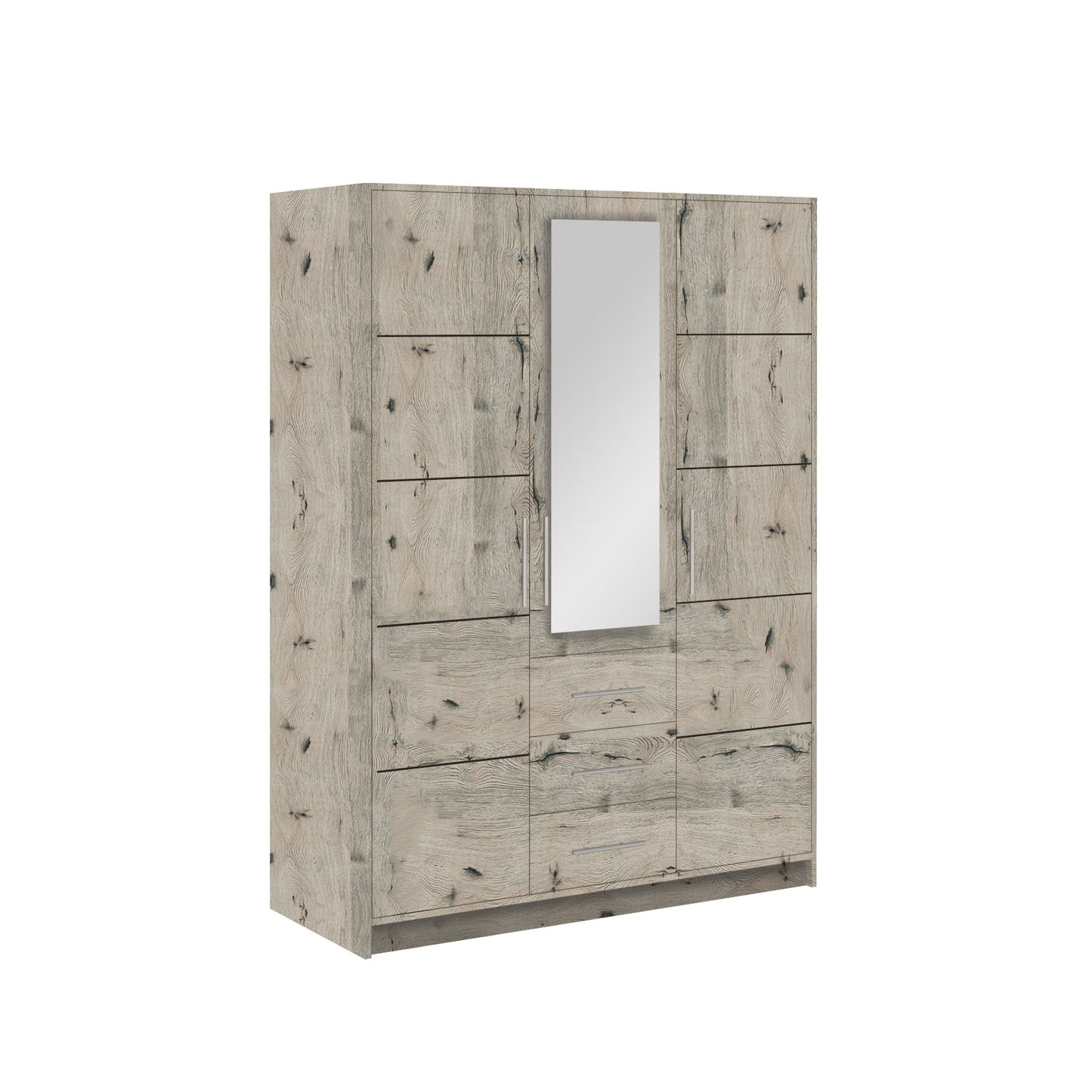 Bali 3-Door Wardrobe - 4 Colour Options