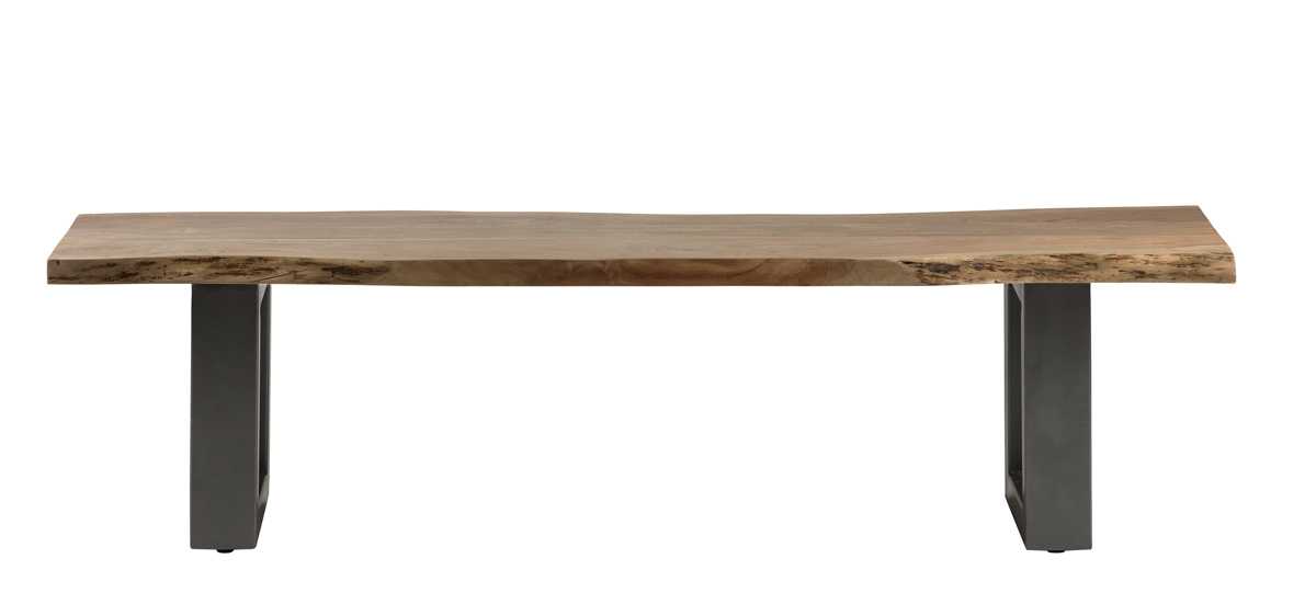 Baltic Live Edge Bench. 100% Solid Mango Wood