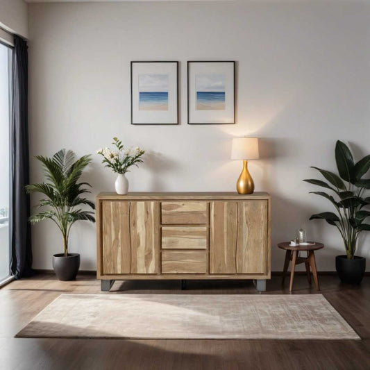 Baltic Live Edge Sideboard, Acacia Solid Wood