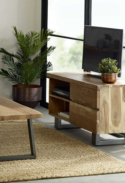 Baltic Live Edge TV Unit. 100% Solid Mango Wood.
