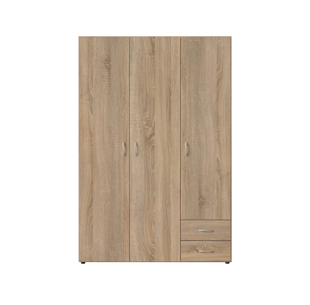 Base Hinged Door Wardrobe 120cm White or Oak Sonoma