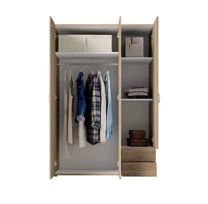 Base Hinged Door Wardrobe 120cm White or Oak Sonoma